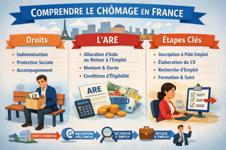 Comprendre le chômage en France : droit, ARE et étapes clés